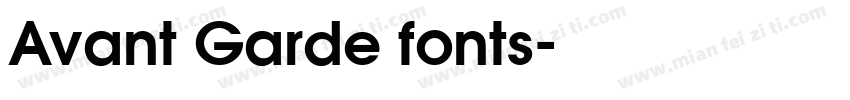 Avant Garde fonts字体转换